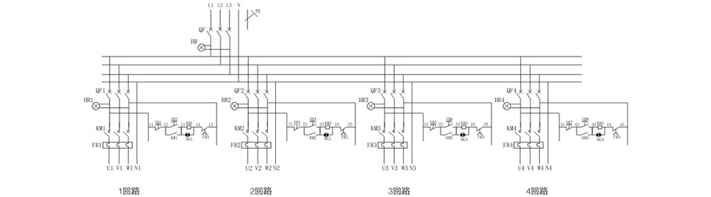 XQB58-DIP_4電磁起動防爆配電箱電氣原理圖.jpg XQB58-DIP_4電磁起動防爆配電箱電氣原理圖.jpg