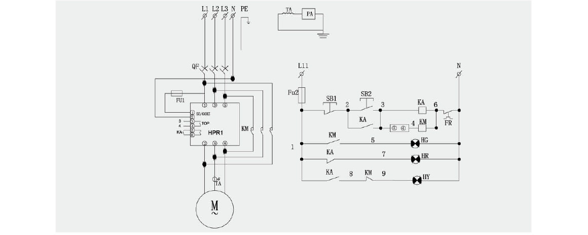 BQXR 防爆軟起動器 (IIB)電氣原理圖示例.jpg BQXR 防爆軟起動器 (IIB)電氣原理圖示例.jpg